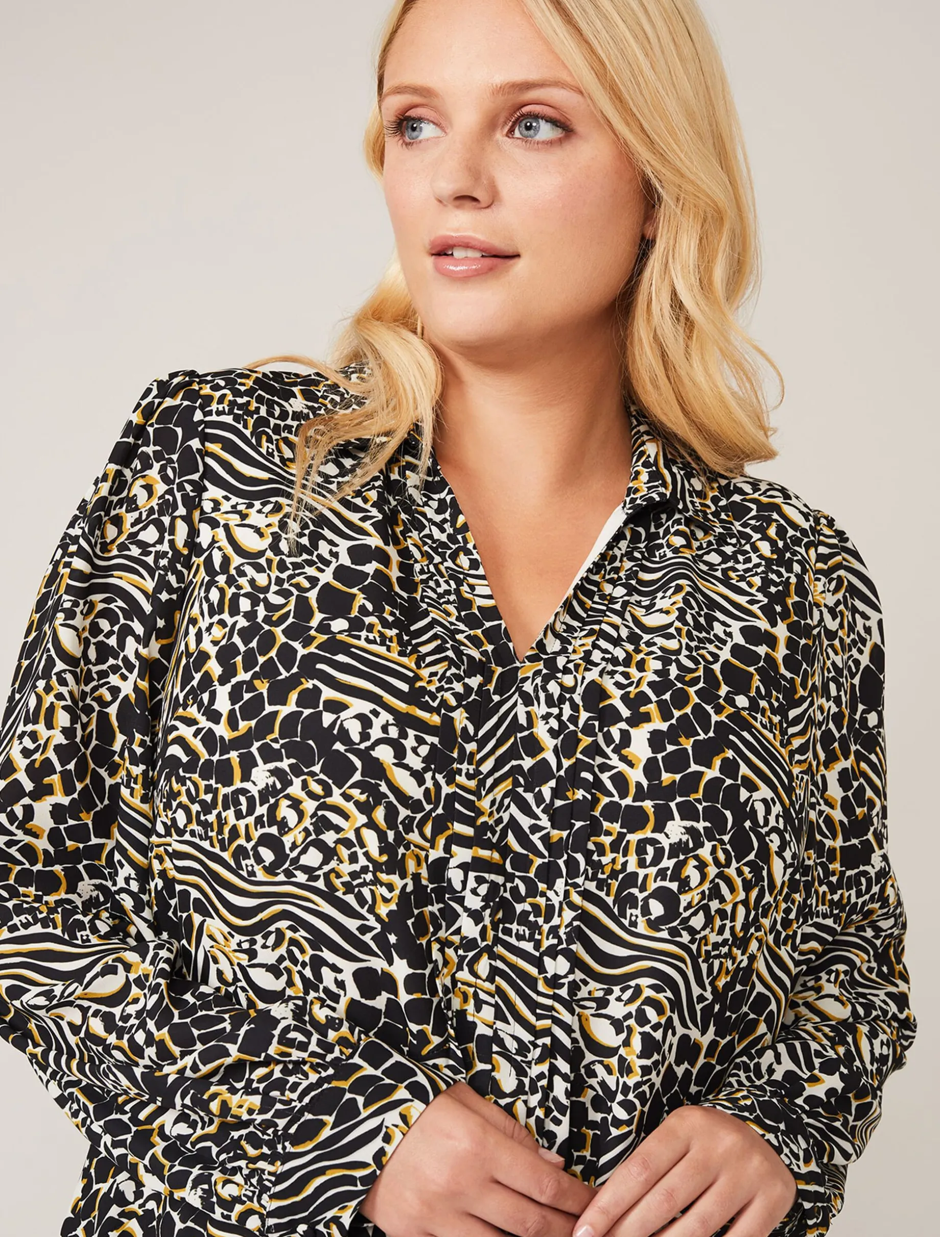 Elle Printed Swing Dress