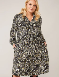 Elle Printed Swing Dress