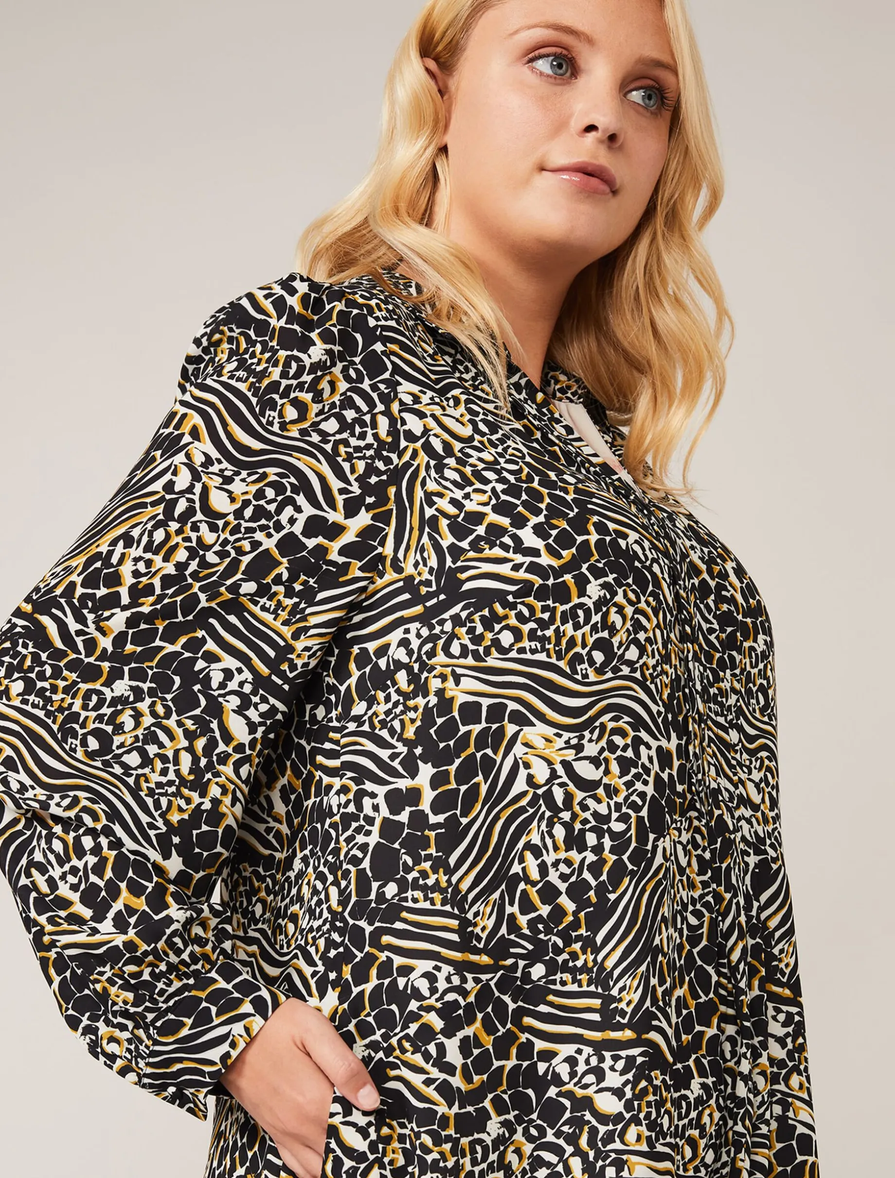 Elle Printed Swing Dress