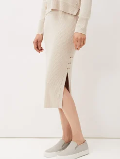 Ellena Eyelet Detail Co-Ord Midi Skirt