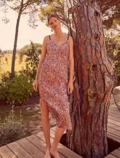 Ellerie Printed Slip Dress
