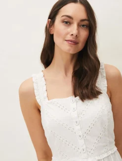 Ellie Broderie Midi Dress