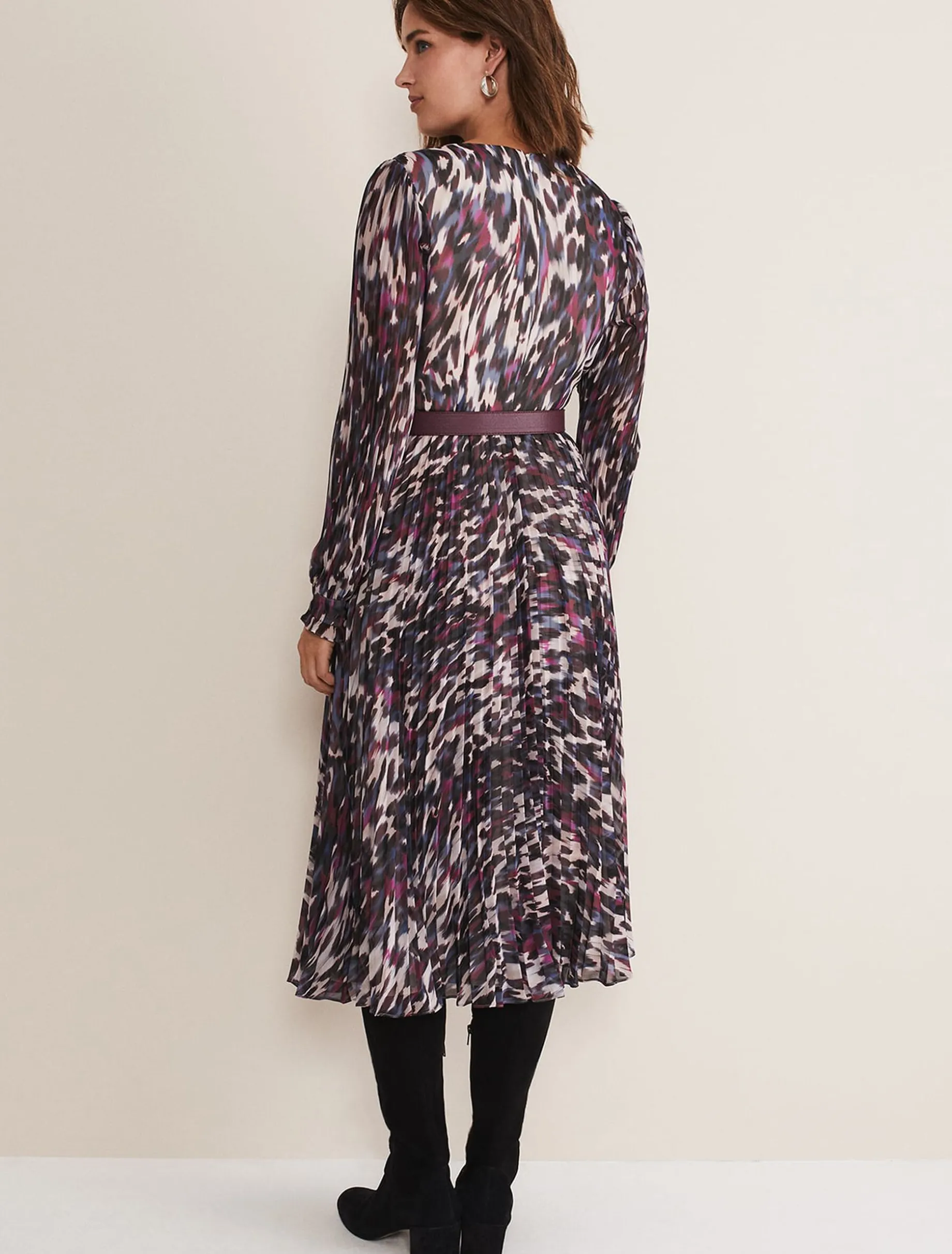 Eloise Animal Pleated Dress