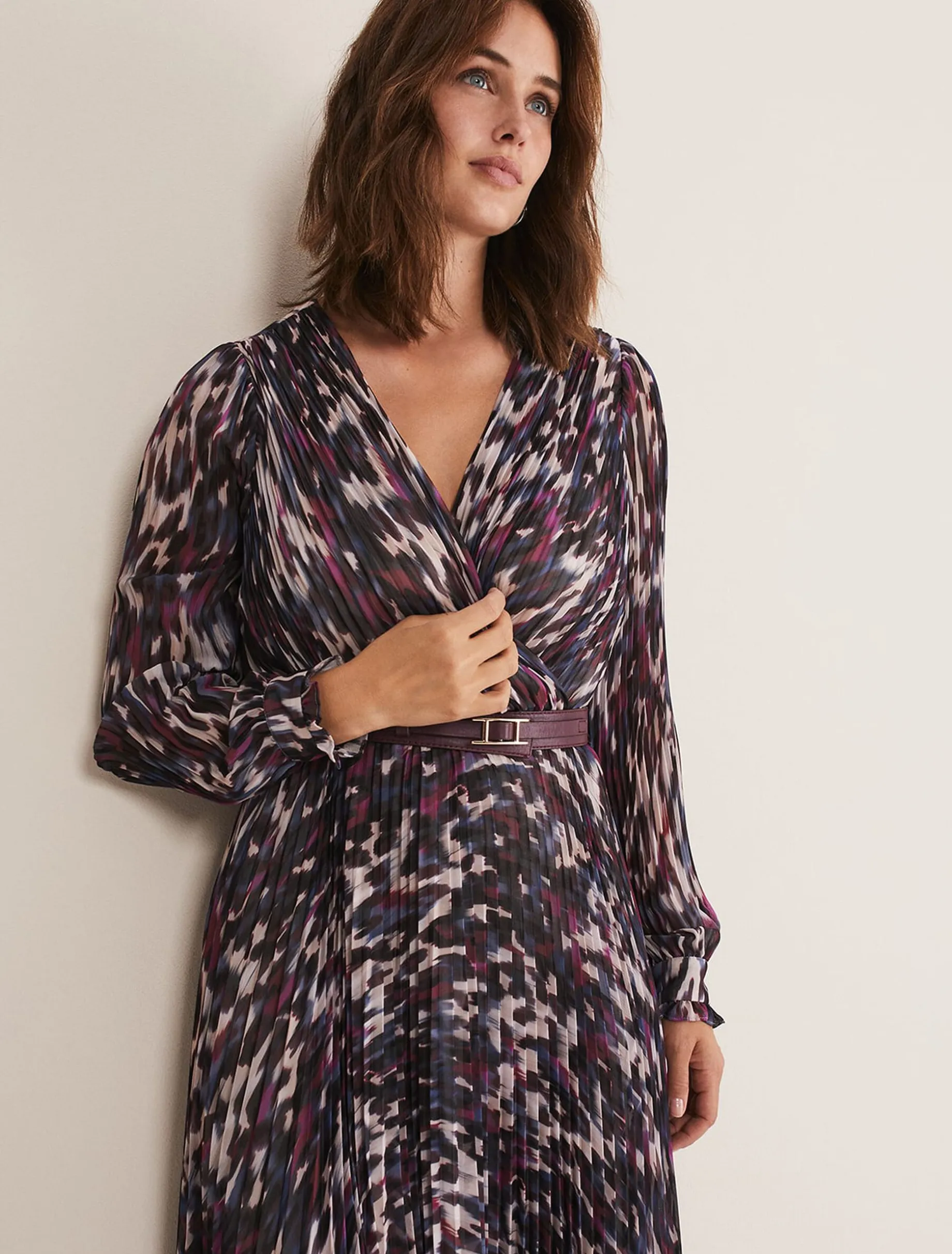 Eloise Animal Pleated Dress