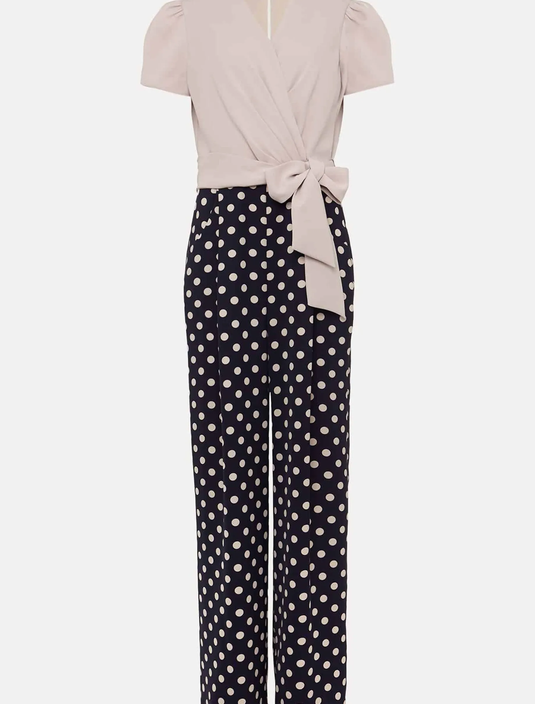 Eloise Spot Print Wide Leg Jumpsuit