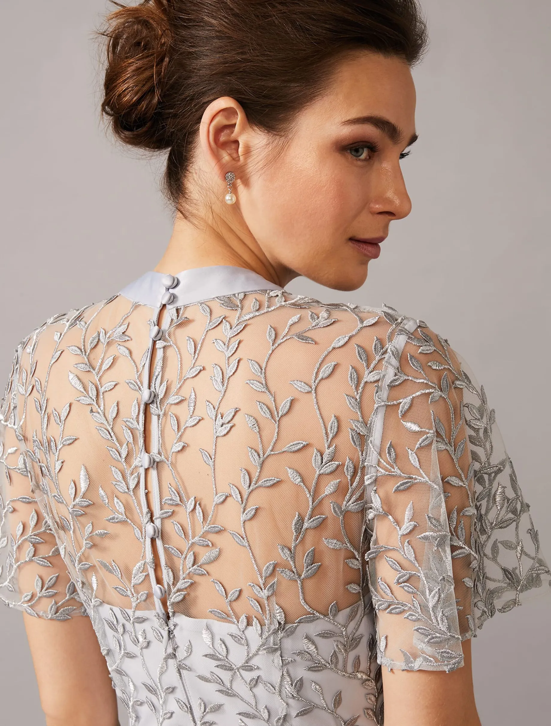 Elsbeth Trailing Leaf Dress