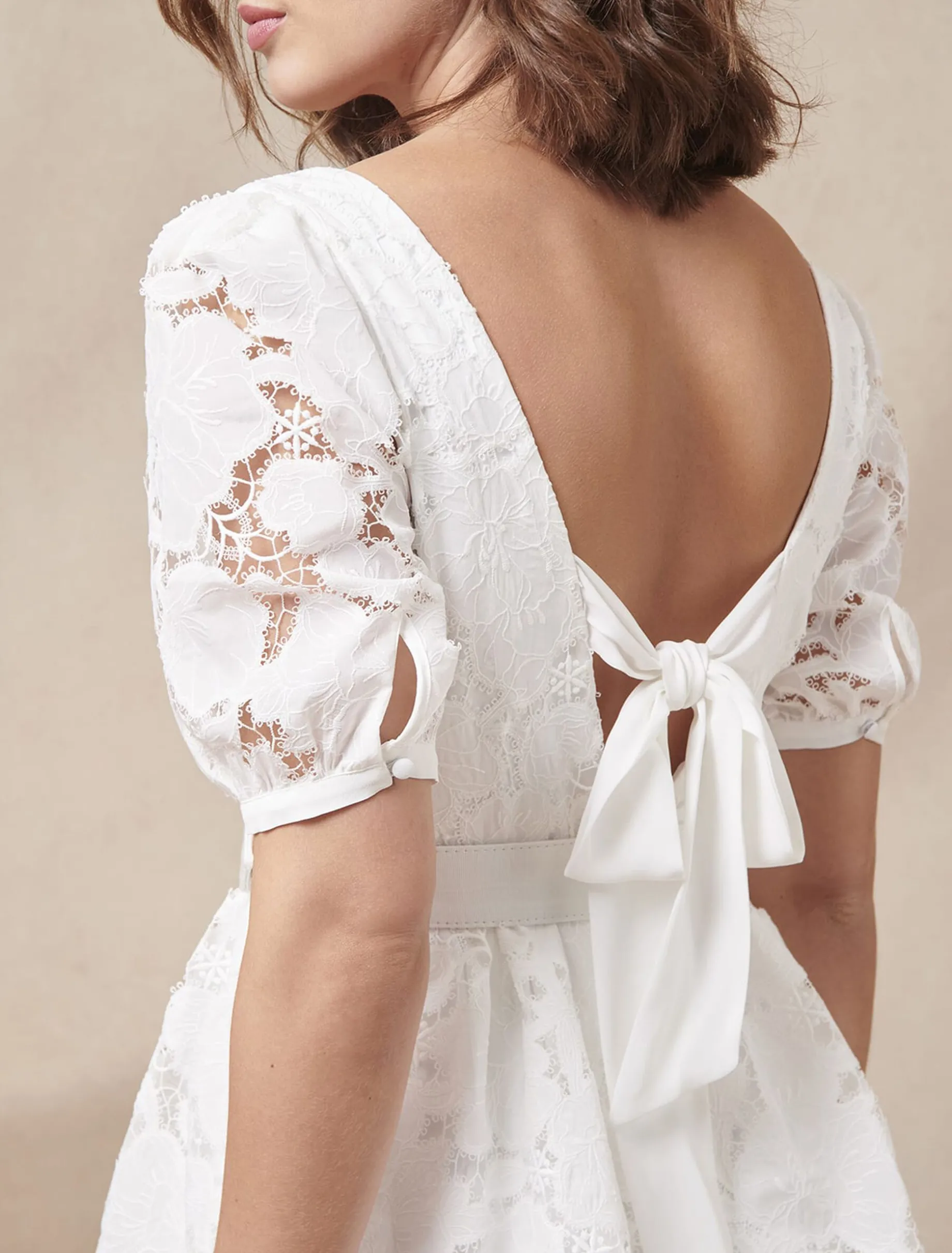 Elyse Lace Tiered Wedding Dress