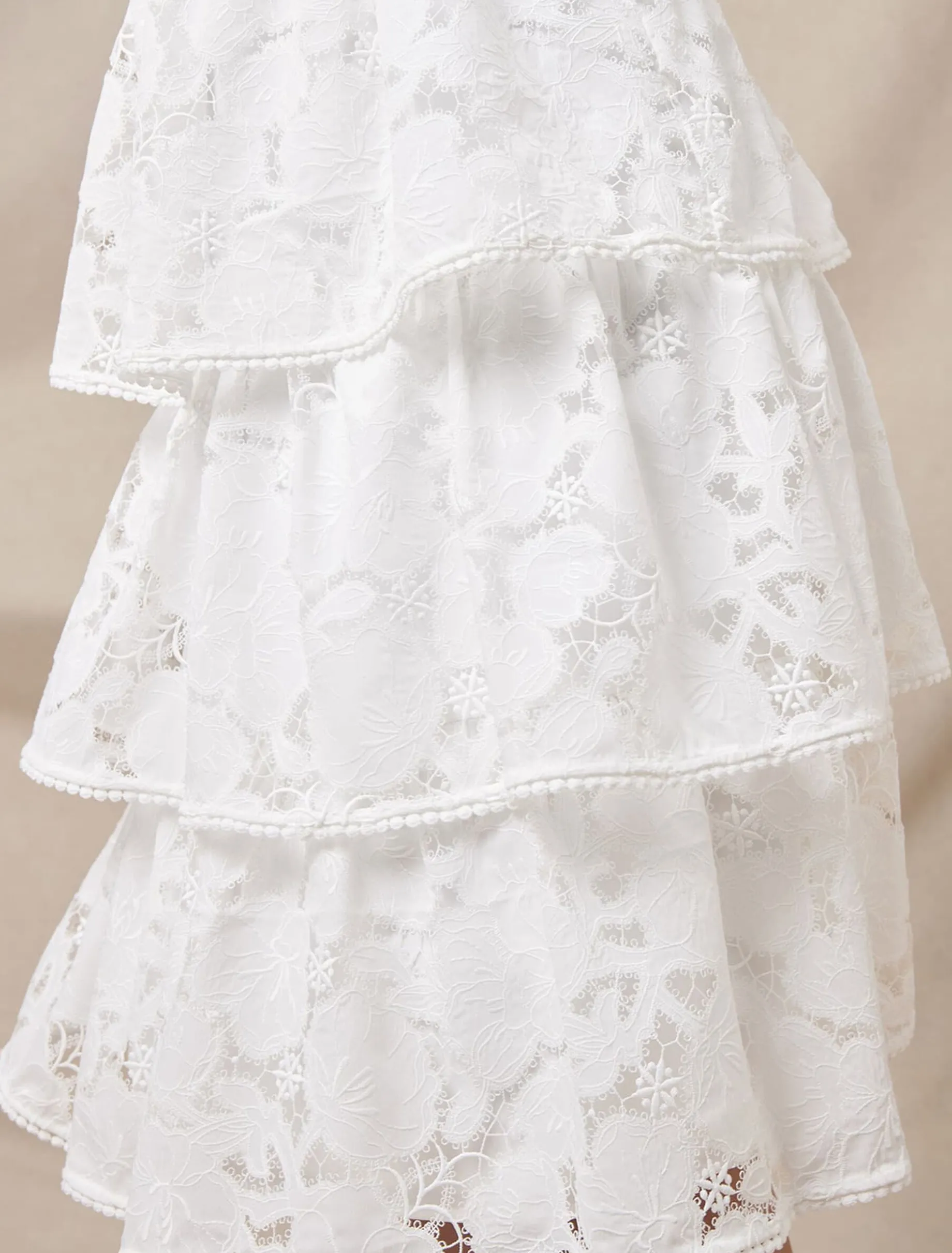 Elyse Lace Tiered Wedding Dress
