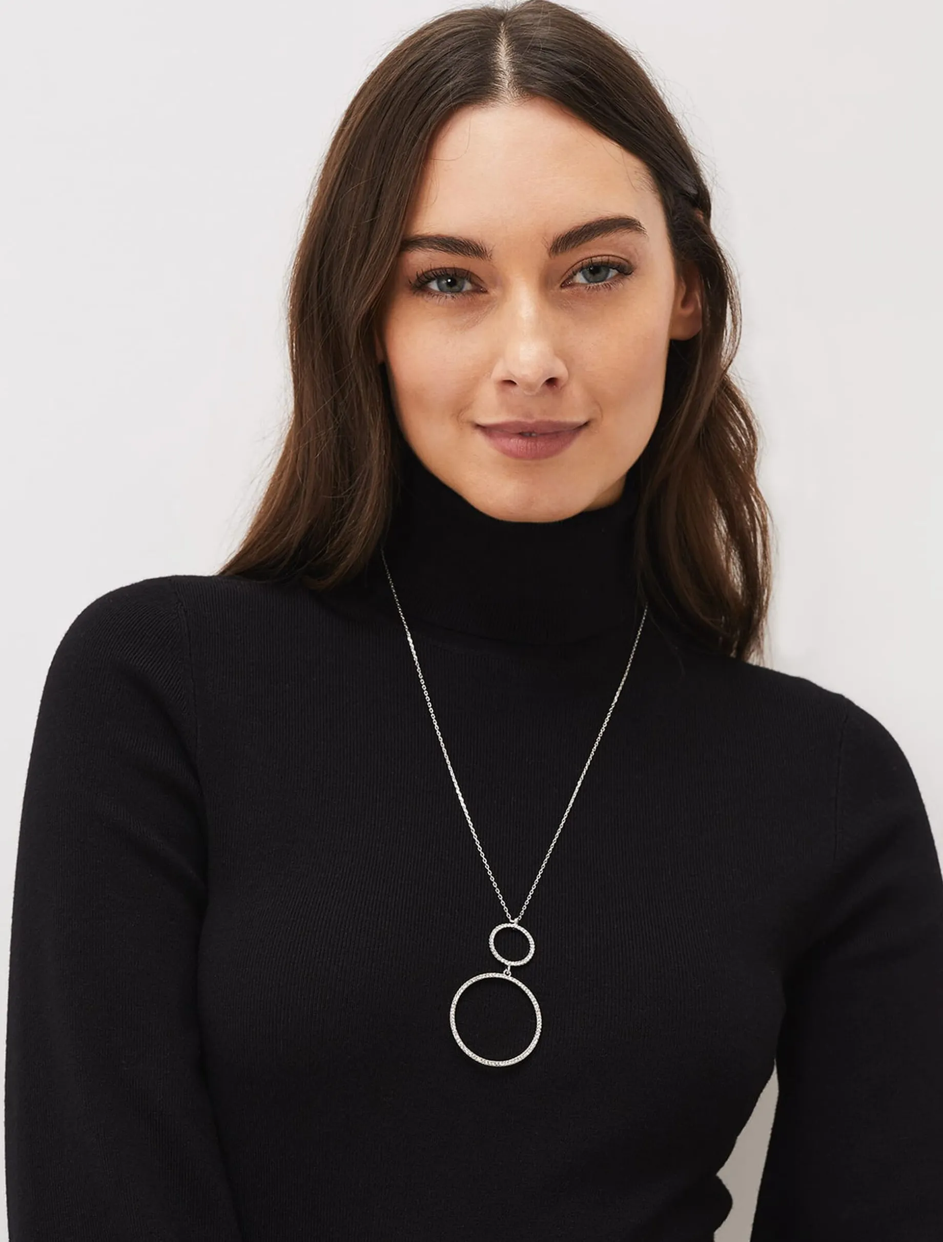 Embellished Hoop Necklace