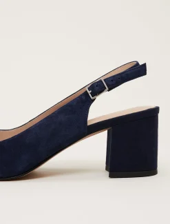 Embellished Toe Block Heel Slingback