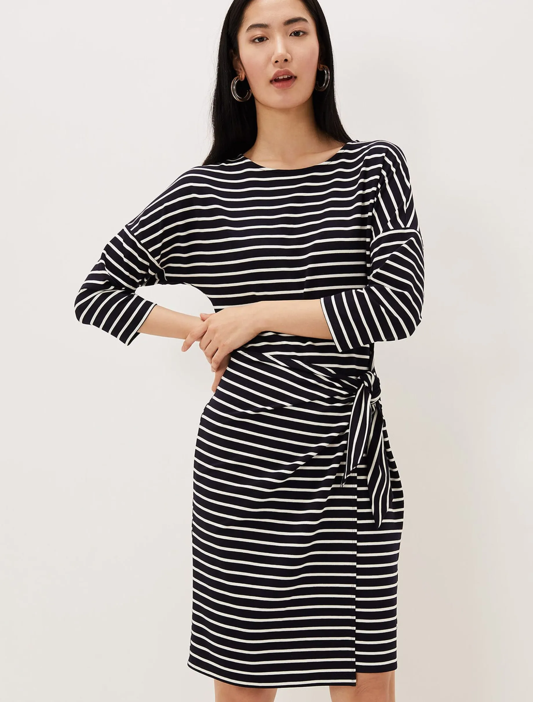 Emerson Stripe Tie Side Dress