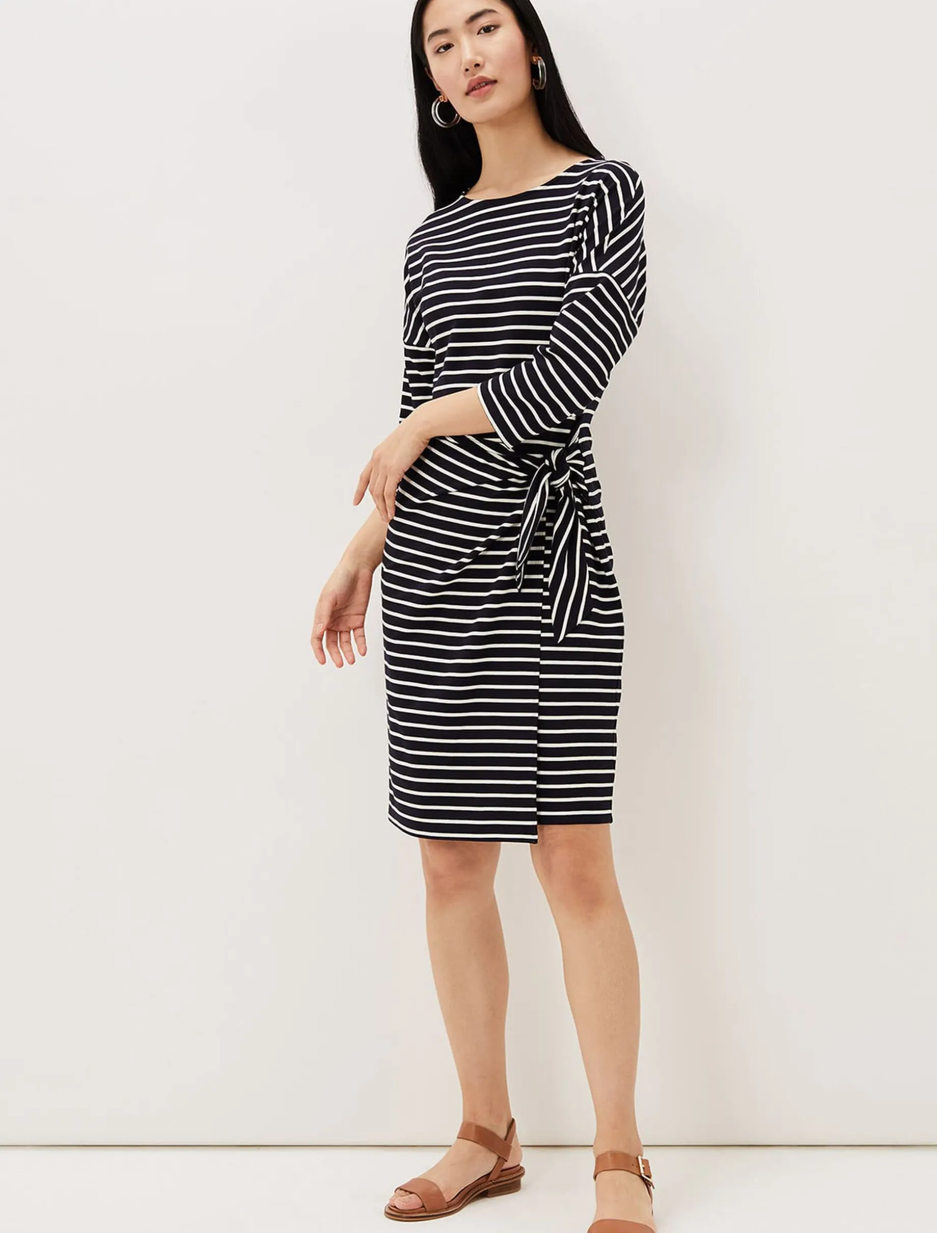 Emerson Stripe Tie Side Dress