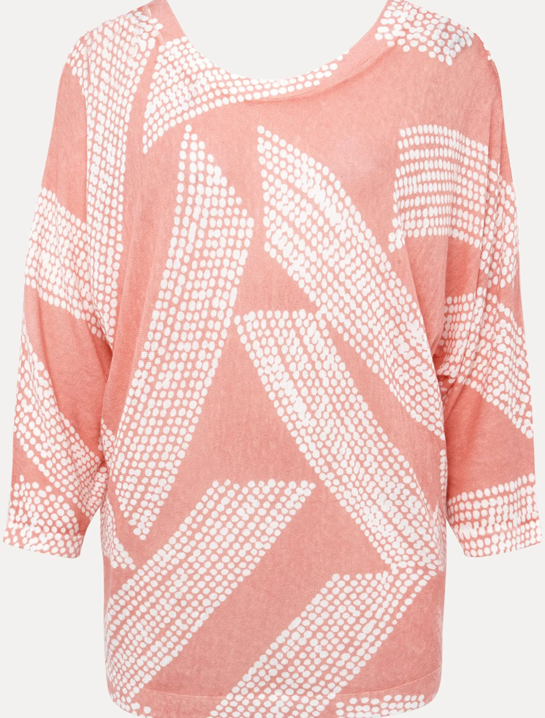 Emma Diagonal Dot Print Knit