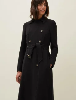 Emmy Pleat Back Trench Coat