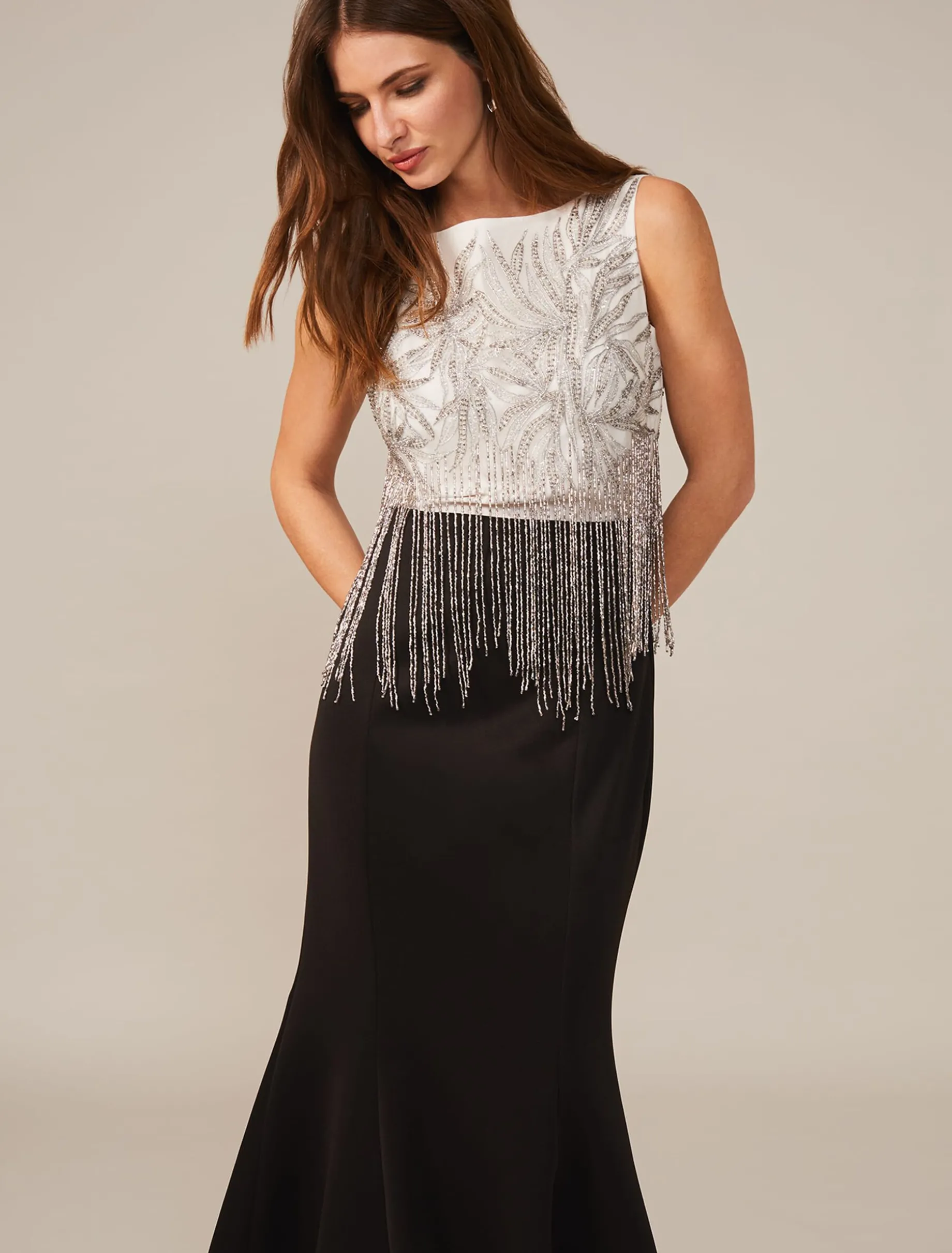 Esme Beaded Fringe Dress