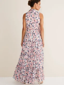 Esme Floral High Neck Maxi Dress