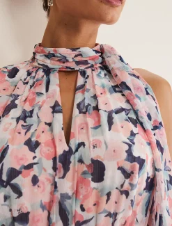 Esme Floral High Neck Maxi Dress