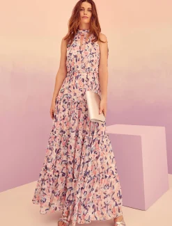 Esme Floral High Neck Maxi Dress