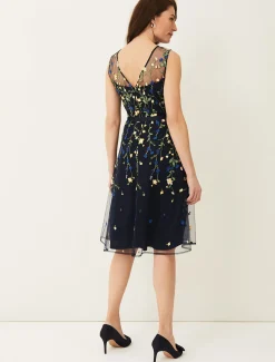Esmeralda Embroidered Fit & Flare Dress