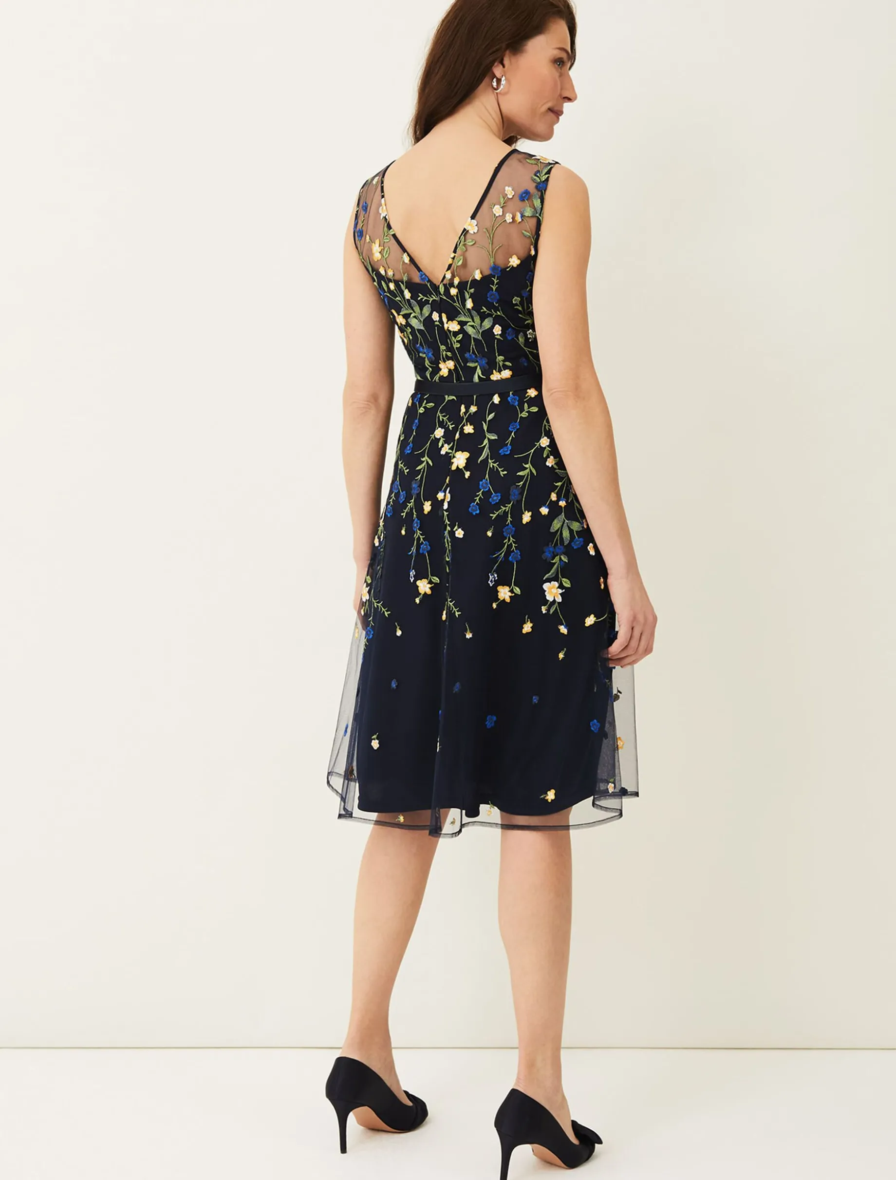 Esmeralda Embroidered Fit & Flare Dress