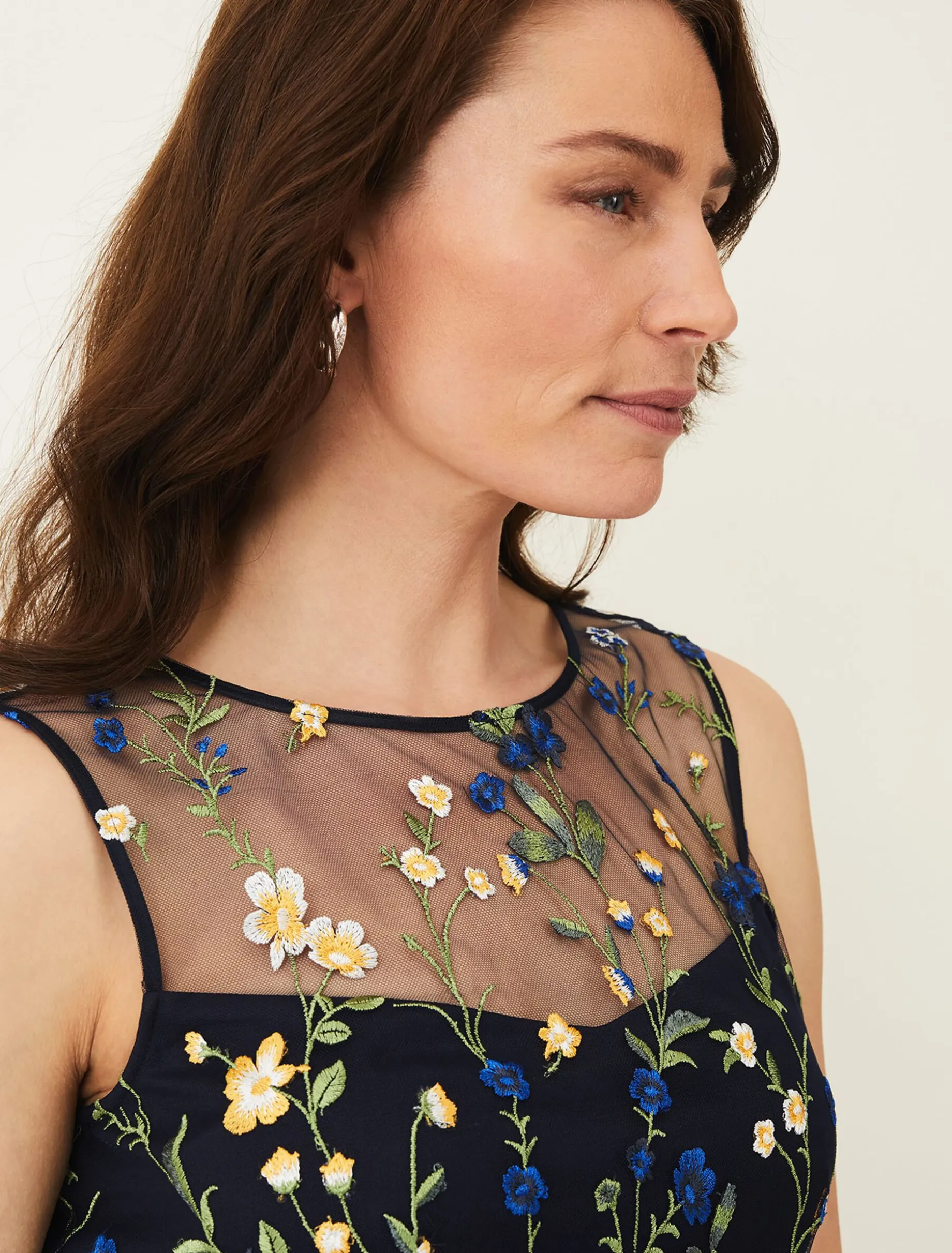 Esmeralda Embroidered Fit & Flare Dress