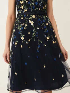 Esmeralda Embroidered Fit & Flare Dress