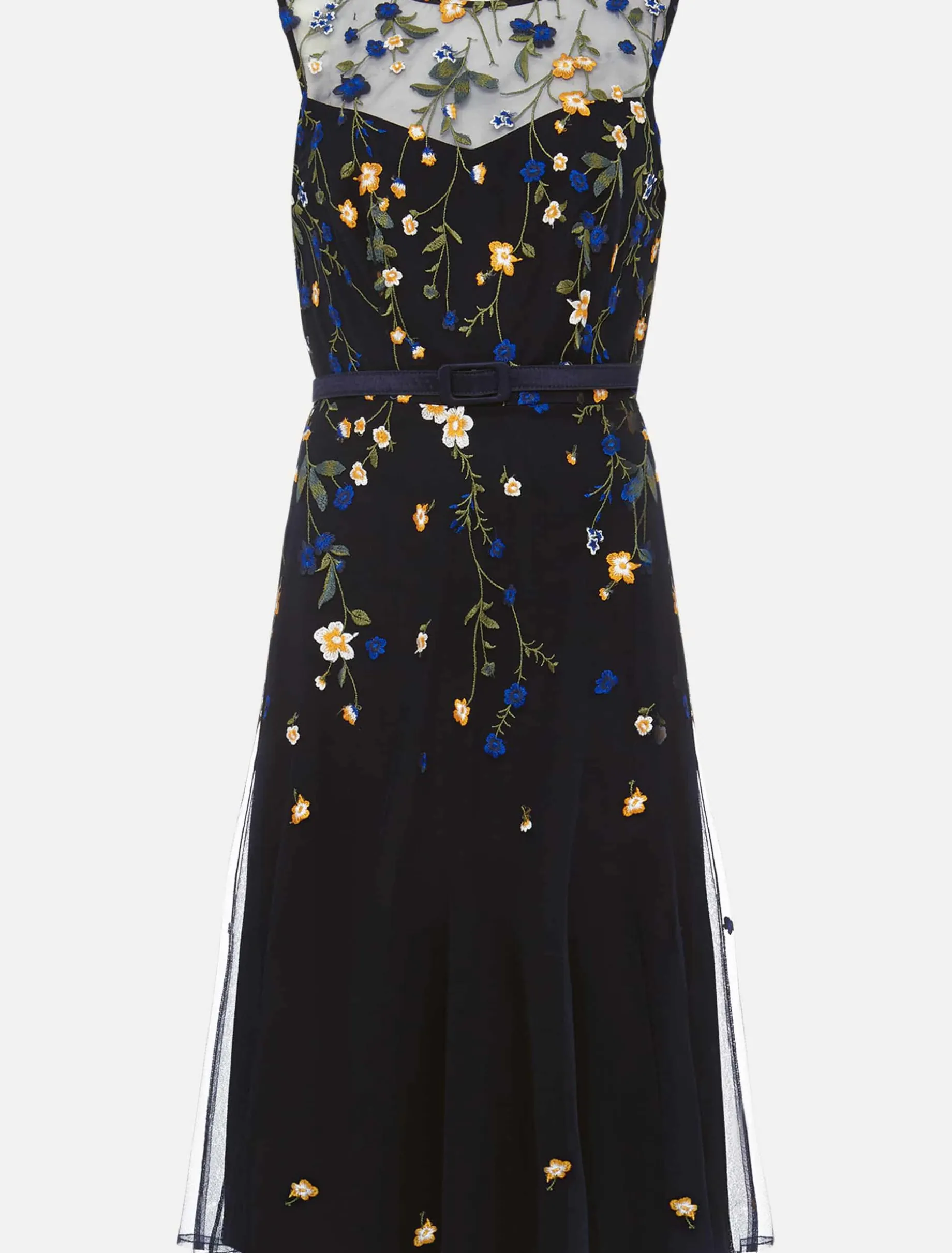 Esmeralda Embroidered Fit & Flare Dress