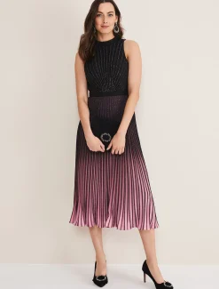 Estella Ombre Midi Skirt