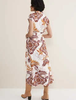 Estelle Paisley Tie Waist Dress