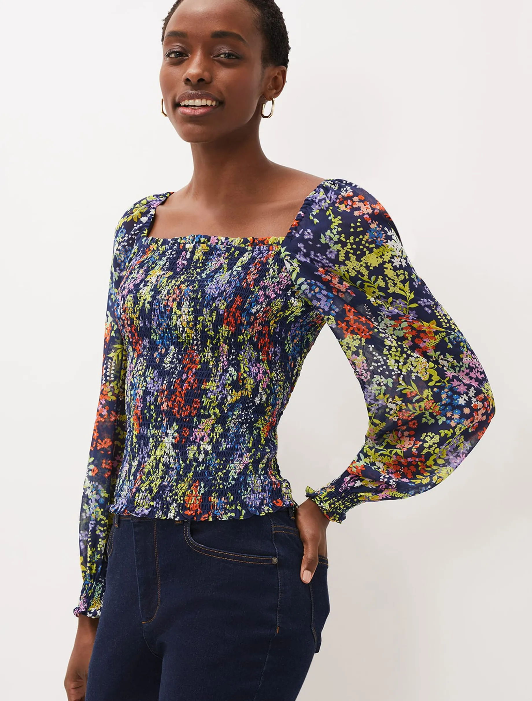 Esty Square Neck Blouse