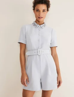 Etta Embelished Collar Playsuit