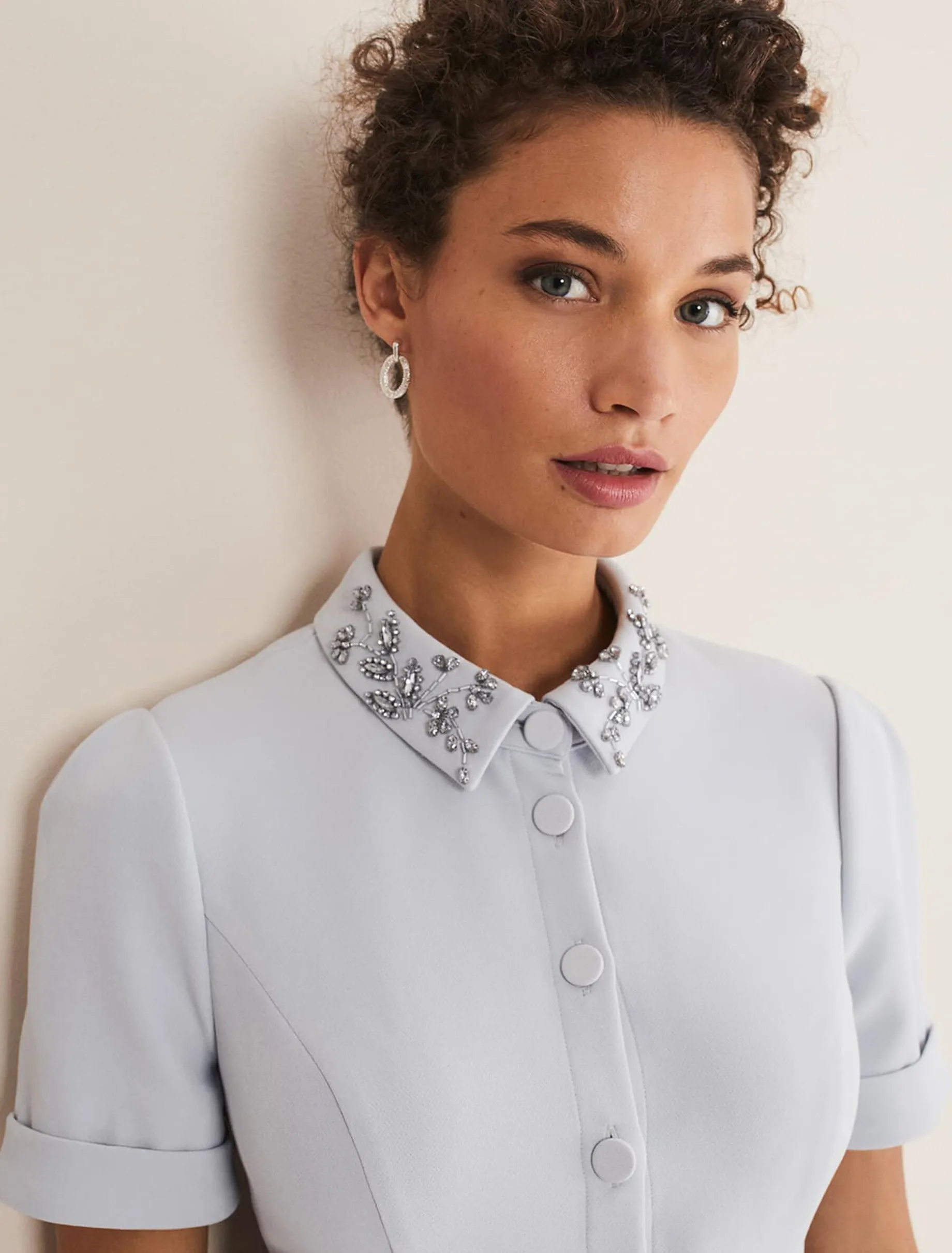 Etta Embelished Collar Playsuit