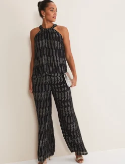 Eula Lurex Halterneck Top Co-Ord
