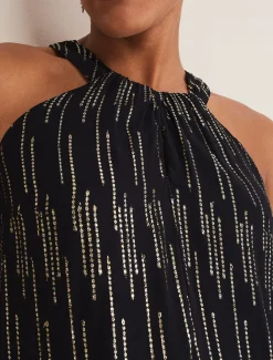 Eula Lurex Halterneck Top Co-Ord