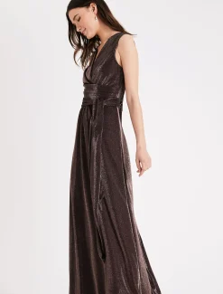 Evelyn Shimmer Maxi Dress