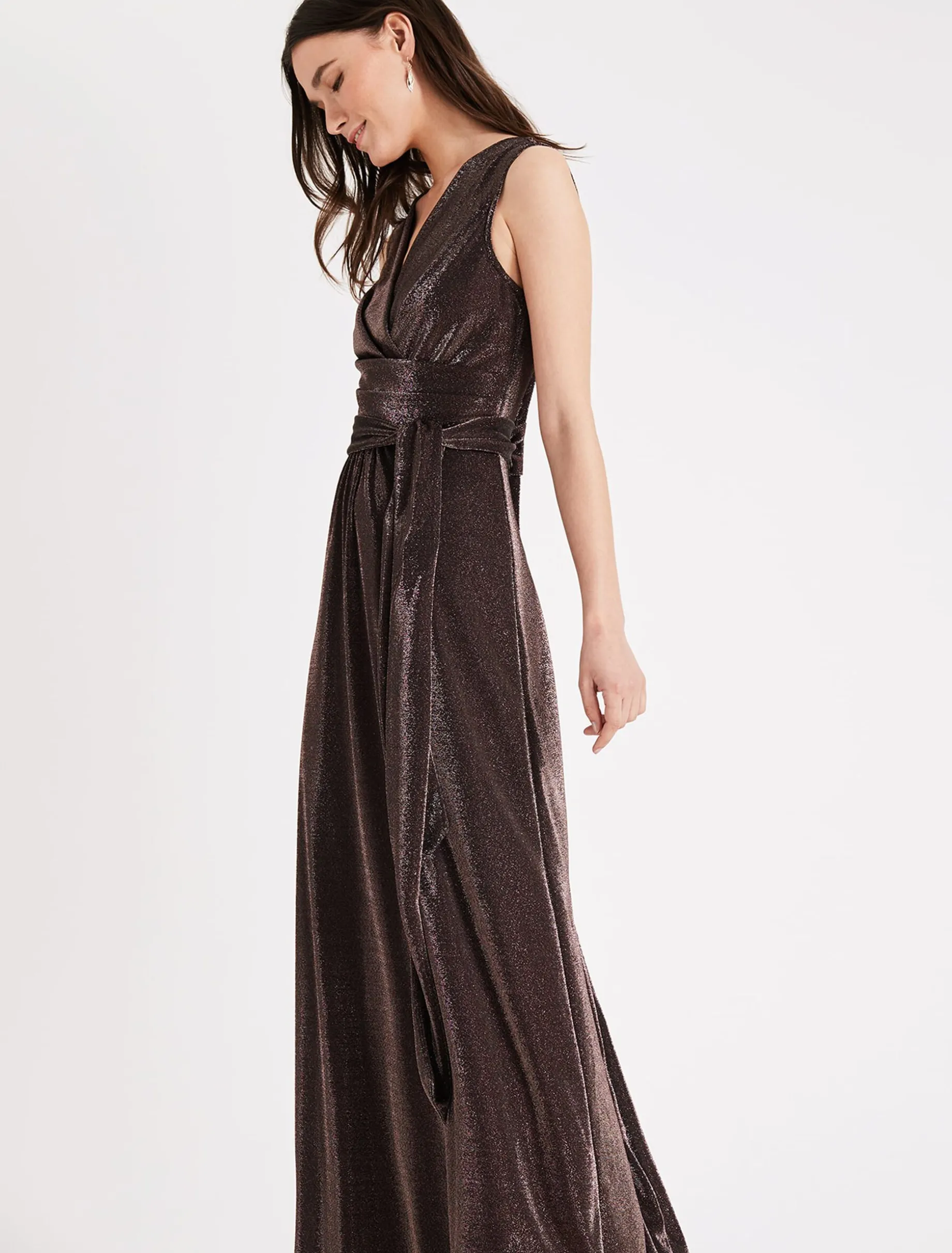 Evelyn Shimmer Maxi Dress