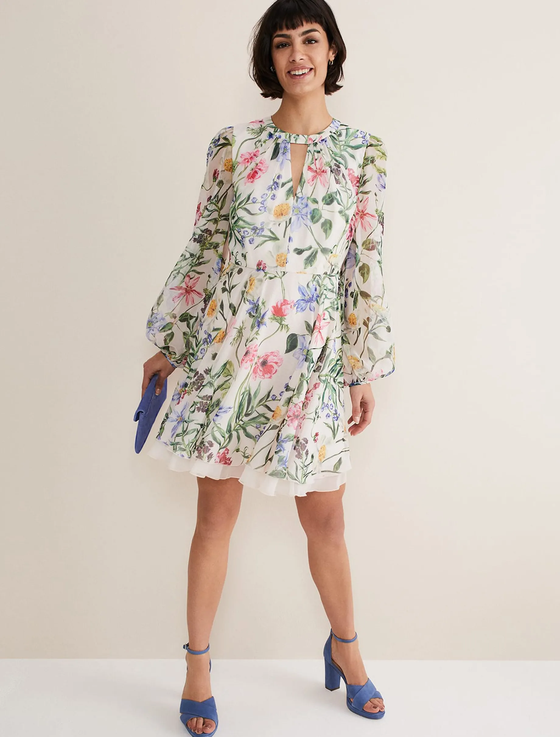 Everleigh Chiffon Floral Mini Dress