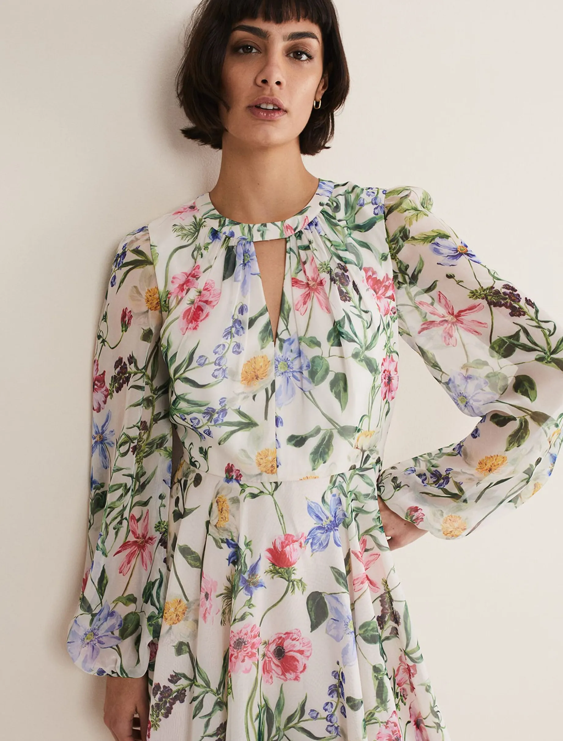 Everleigh Chiffon Floral Mini Dress