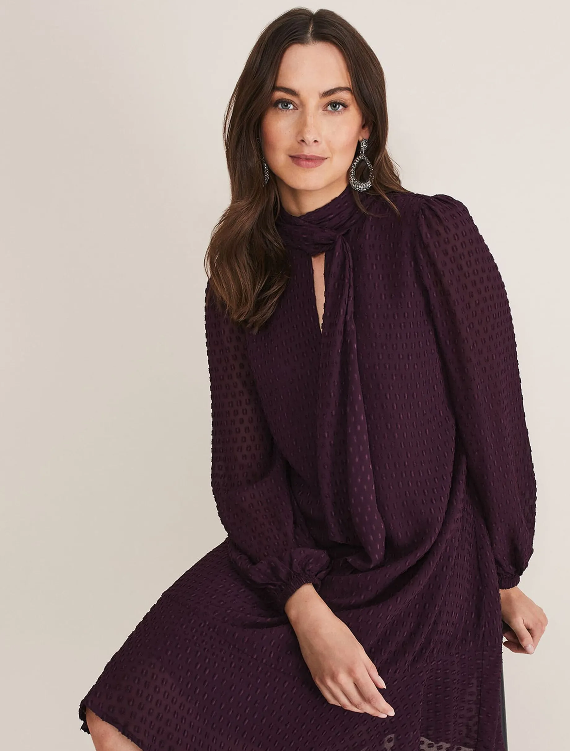 Everly Textured Swing Dress