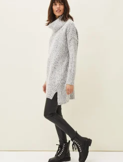 Evia Fleck Knit Jumper Dress
