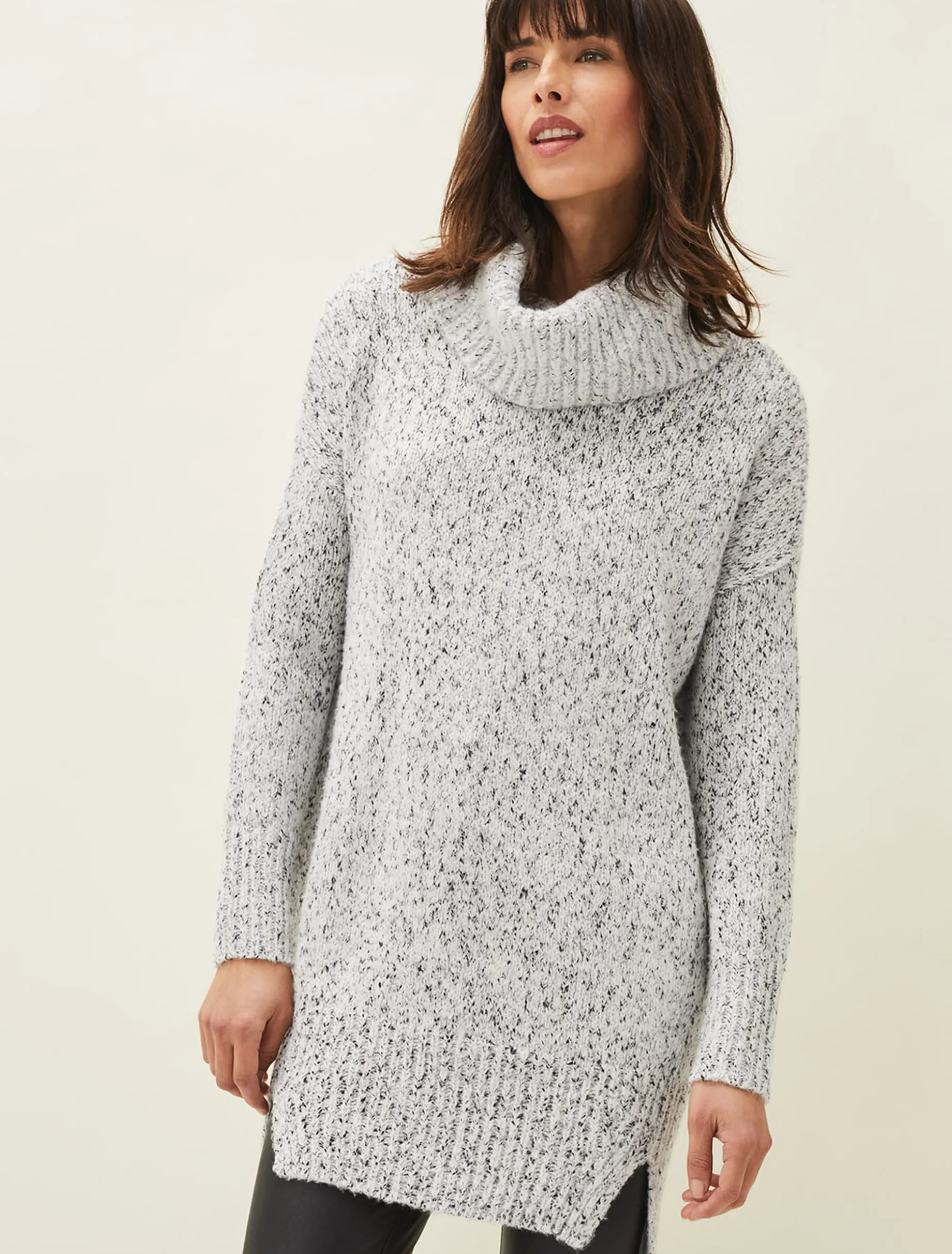 Evia Fleck Knit Jumper Dress