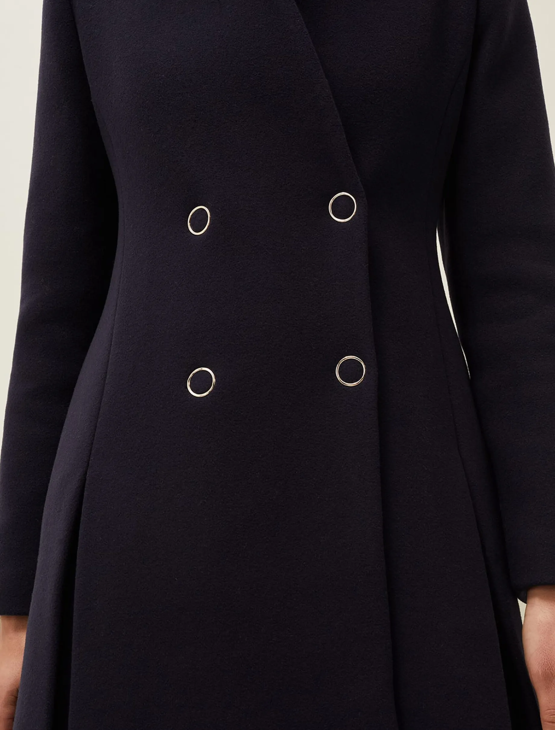 Evie-Rose Fit & Flare Wool Coat