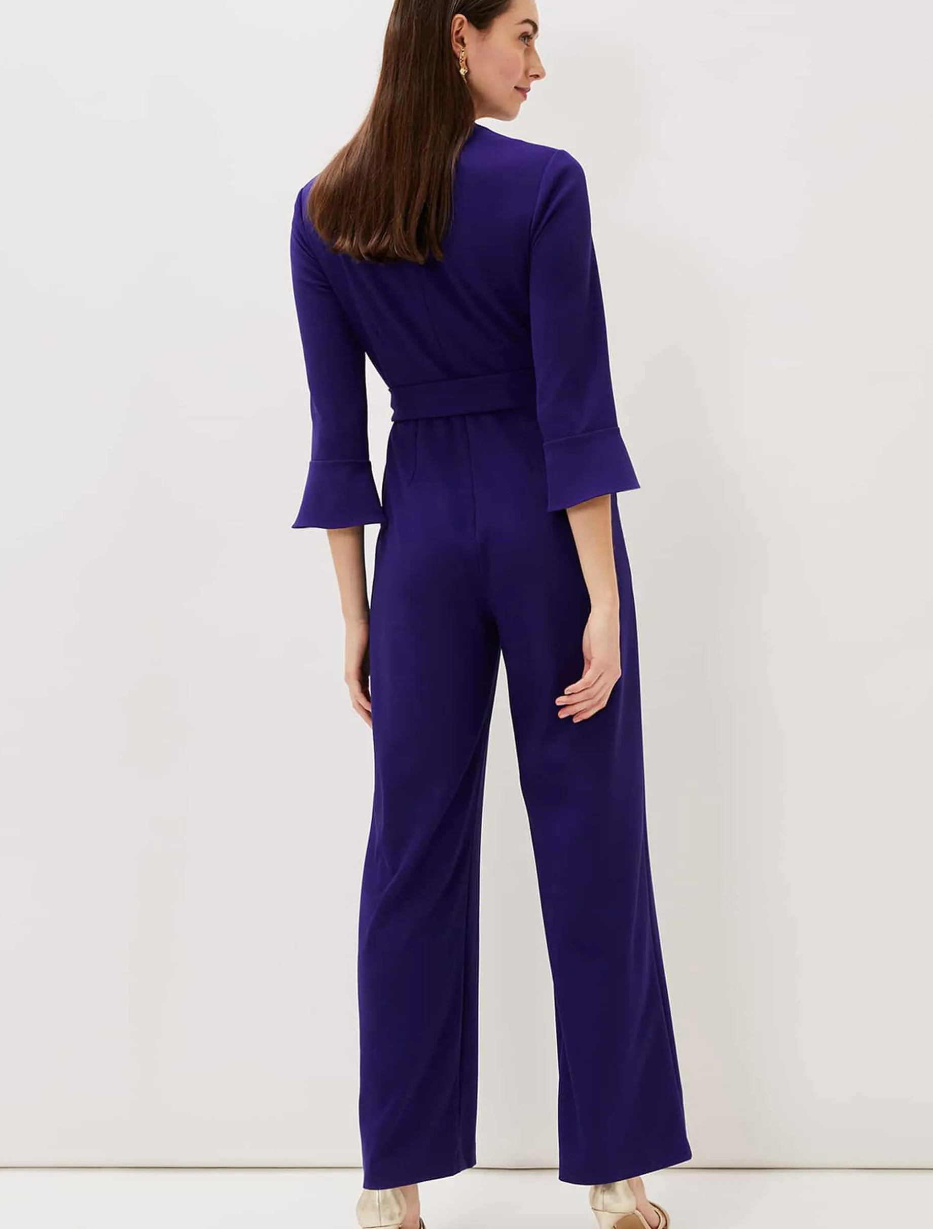 Eydie Fluted Sleeve Jumpsuit