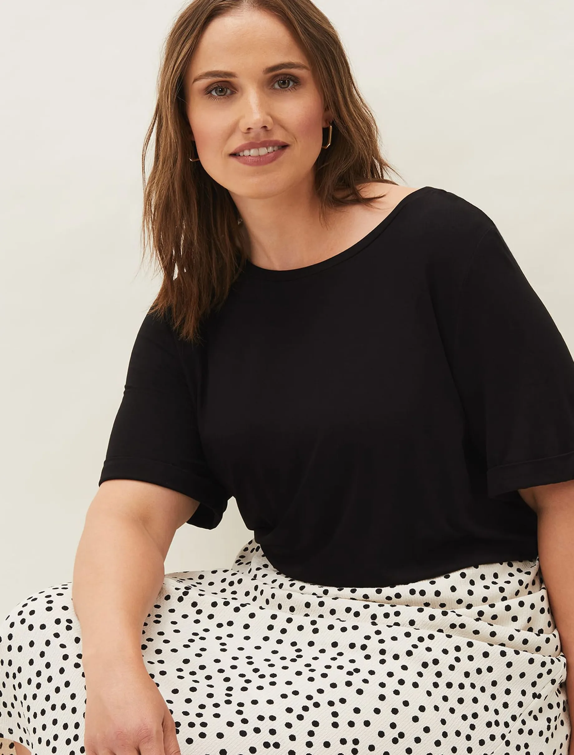 Fae Colourblock Spot Dress