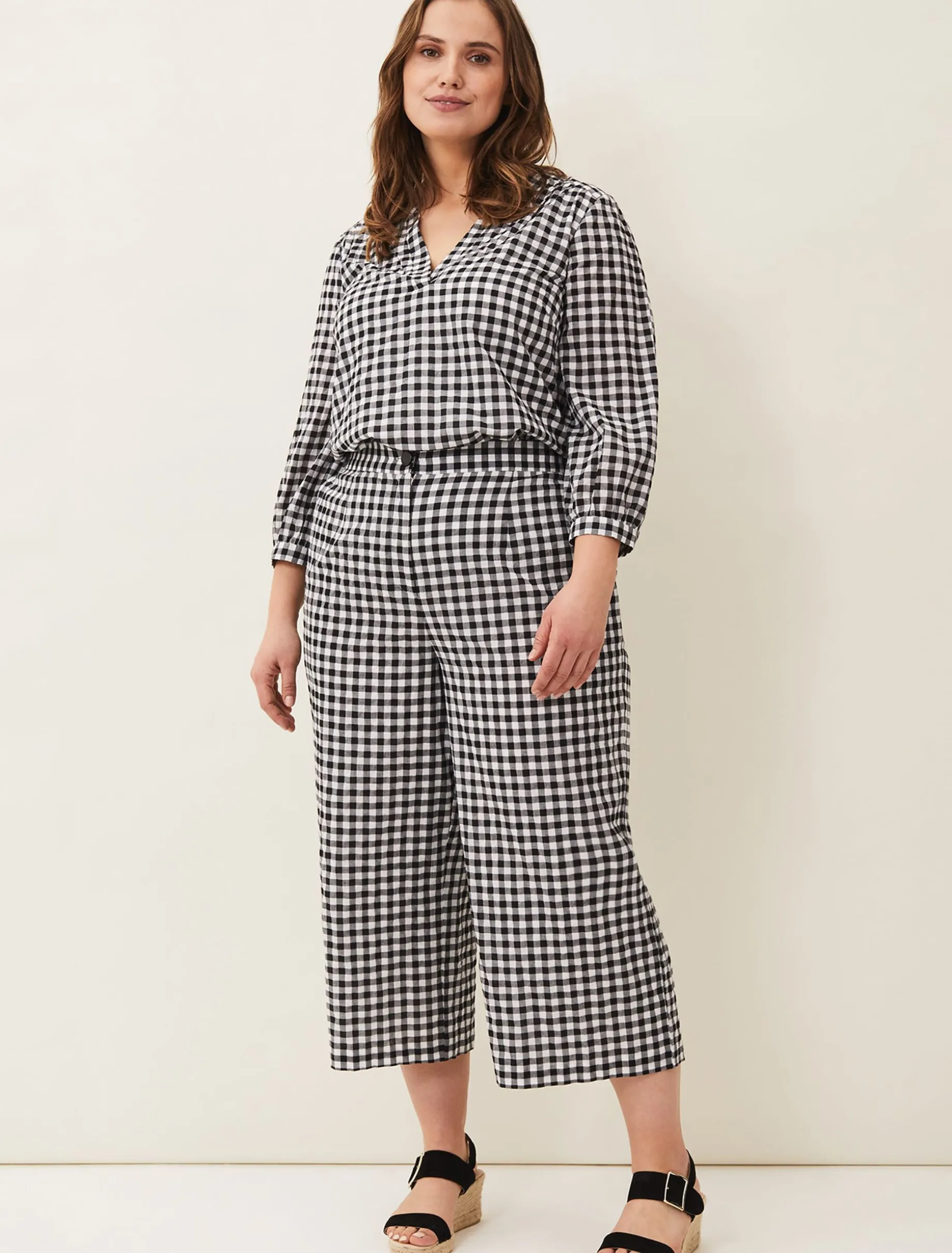 Fae Gingham Culotte
