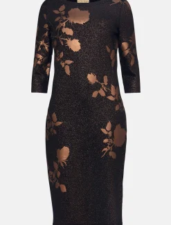 Farah Floral Foil Fitted Dress
