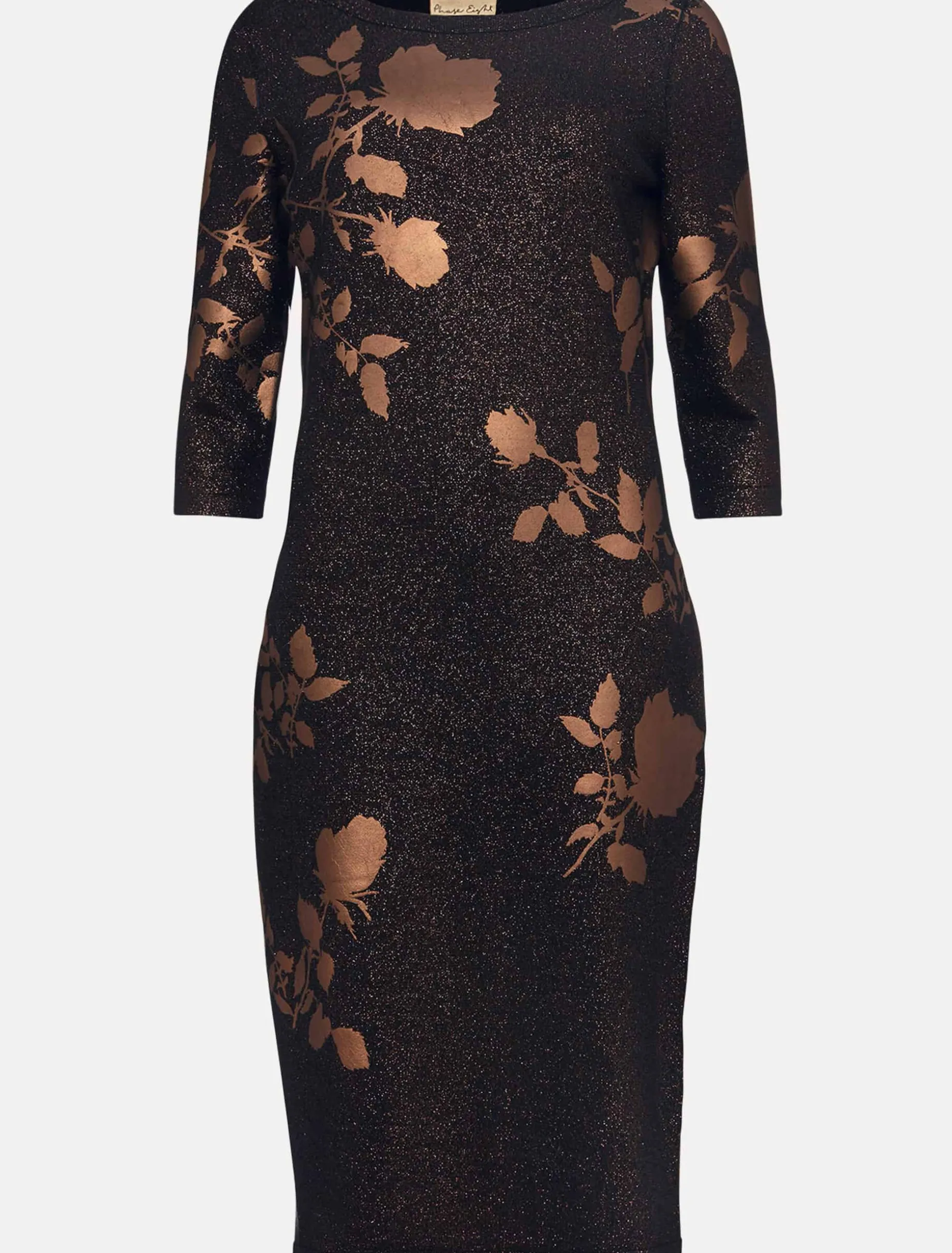 Farah Floral Foil Fitted Dress