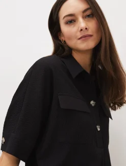 Faye Textured Tunic Dress