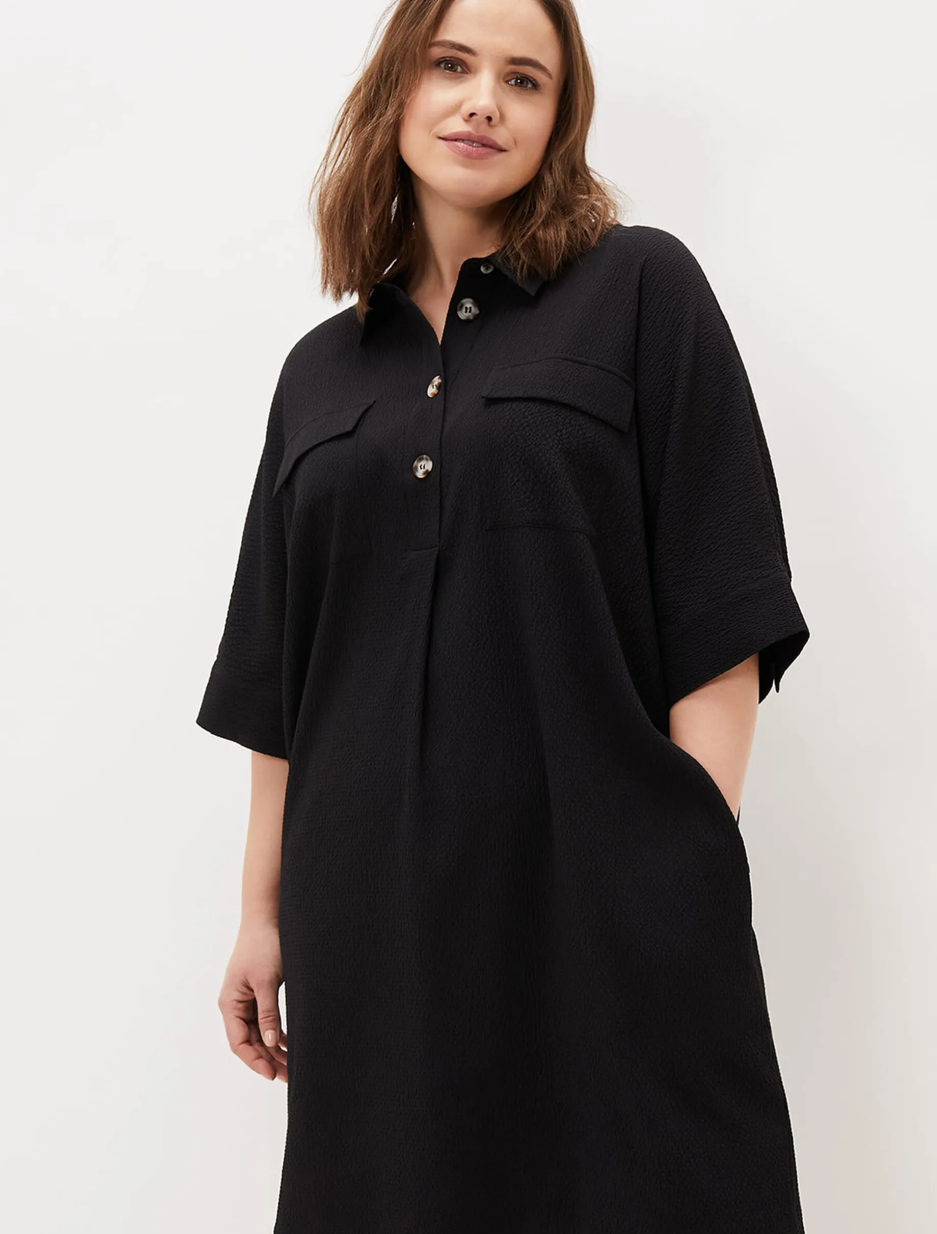 Faye Textured Tunic Dress