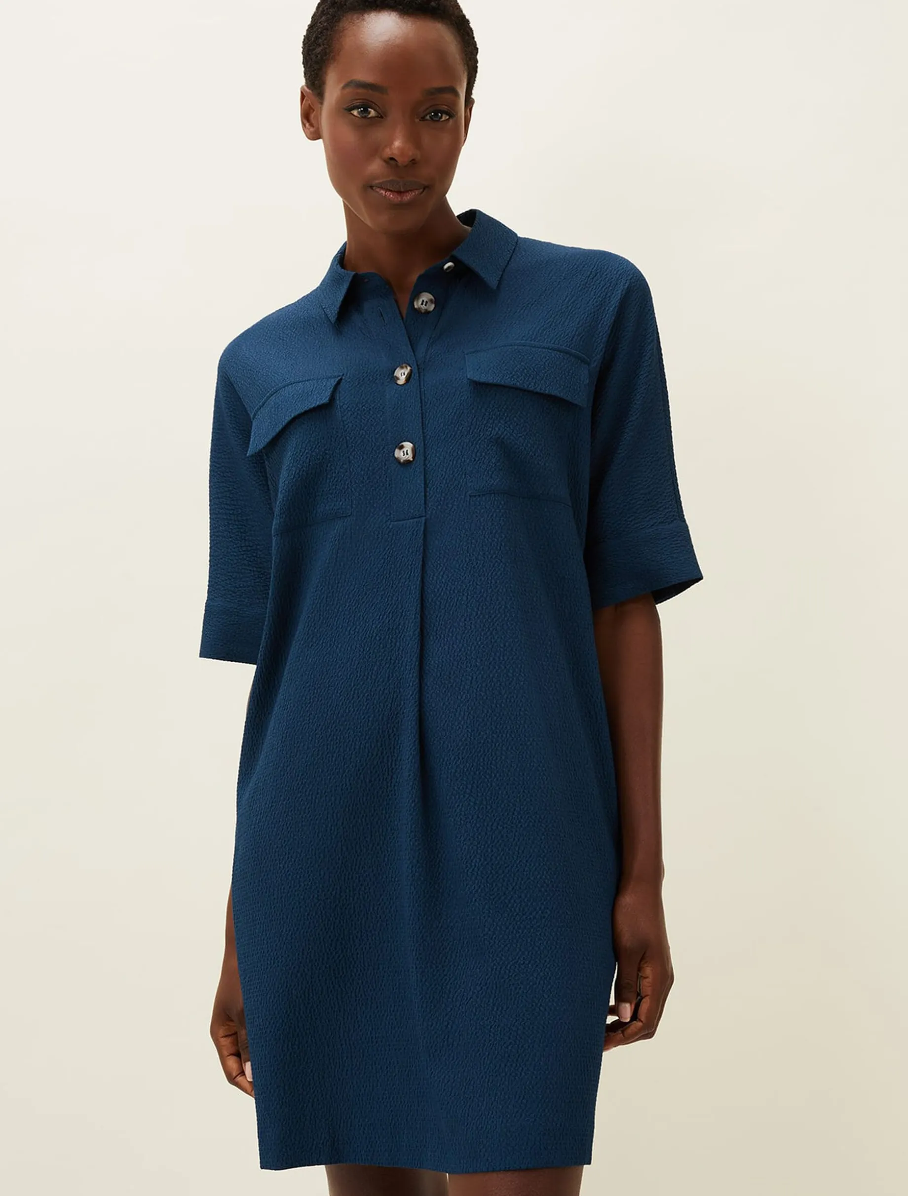 Faye Textured Tunic Dress